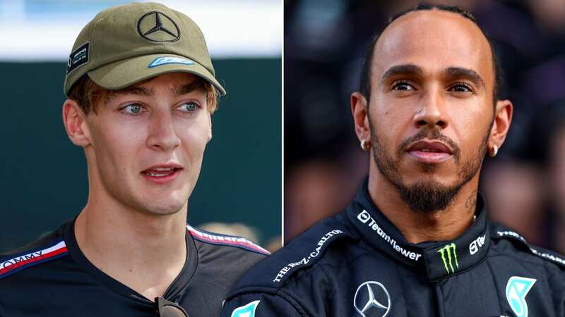Hamilton and Russell are thrilled to see the back of their W14s (Image: Getty Images)