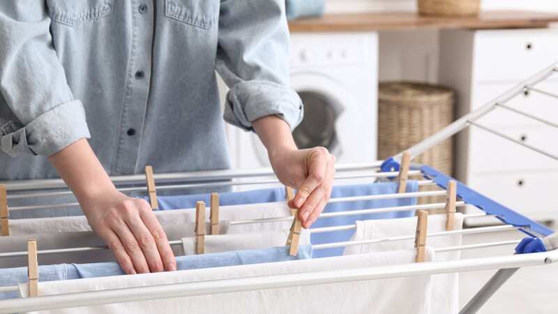 This easy and cheap trick will help air dry clothes quickly (Image: Getty Images/iStockphoto)