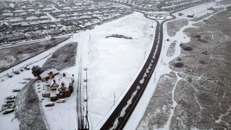 Fresh snow at Seaton Sluice in Northumberland (Image: PA)