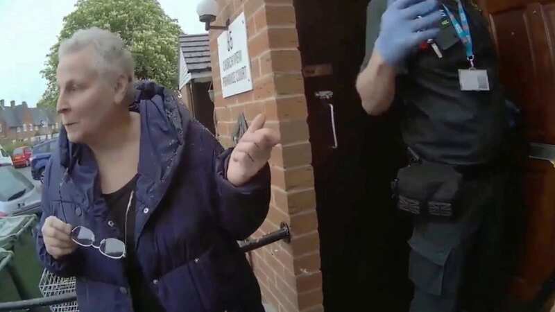Chilling video of killer lying about why her DNA was under victim