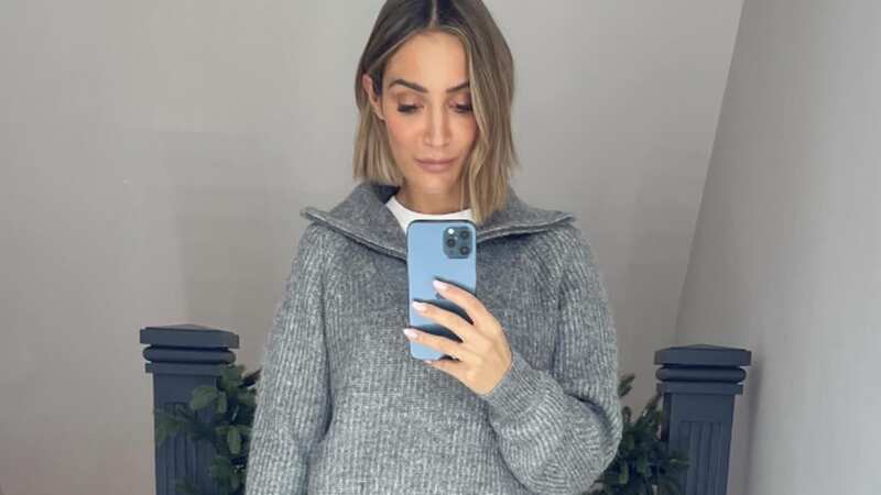 Frankie Bridge in the gorgeous M&S jumper (Image: Frankie Bridge/Instagram)