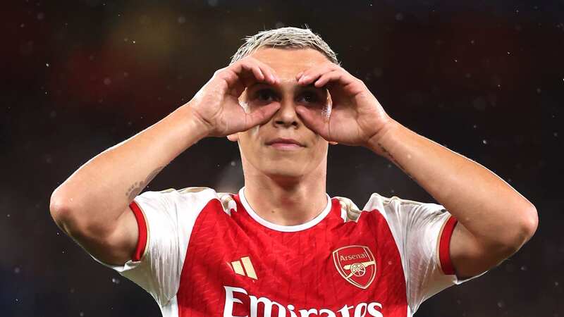 Leandro Trossard has a unique goal celebration (Image: Alex Pantling/Getty Images)
