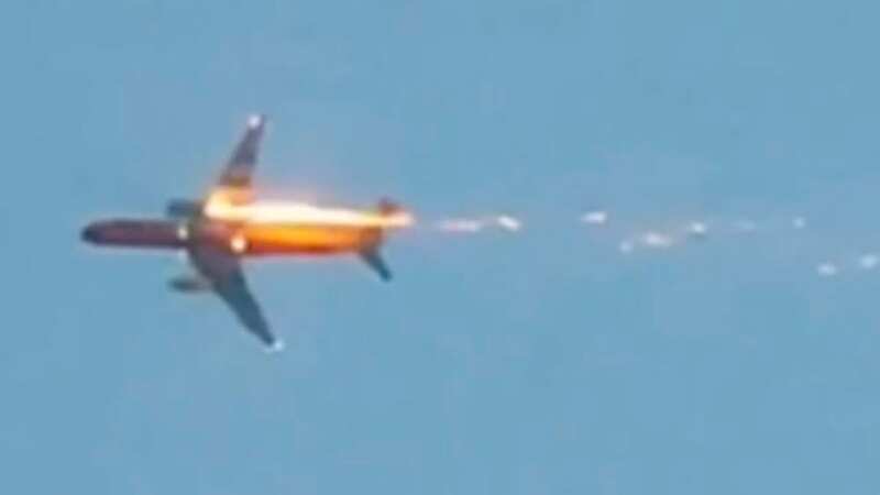 Russian cargo plane engine explodes spouting trail of fire minutes after takeoff