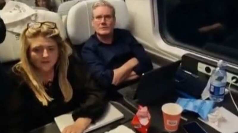 Keir Starmer confronted on train to Glasgow by pro-Palestine protester