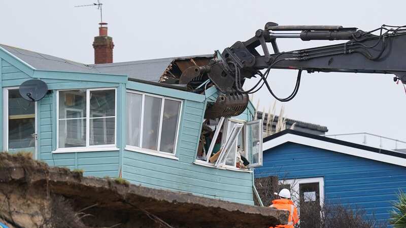Seaside homes demolished after storms batter coastline beyond repair