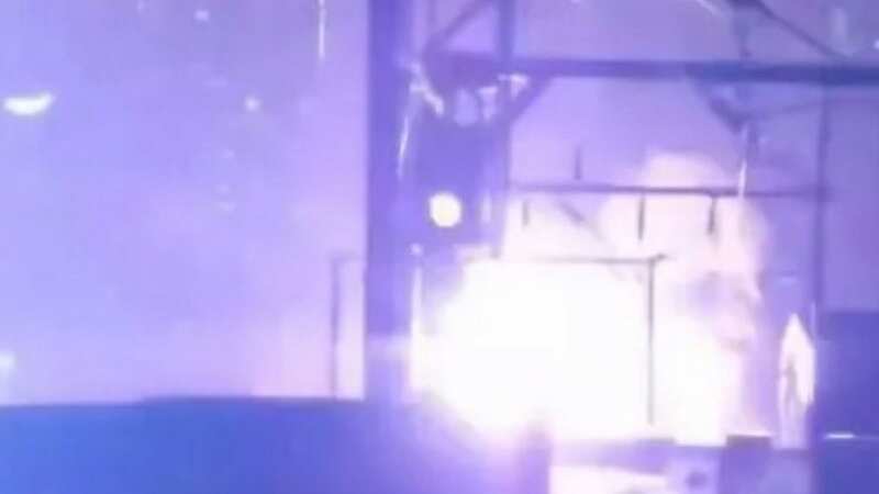 Two rail platforms were put out of action after a tree fell on to overhead lines (Image: Twitter)