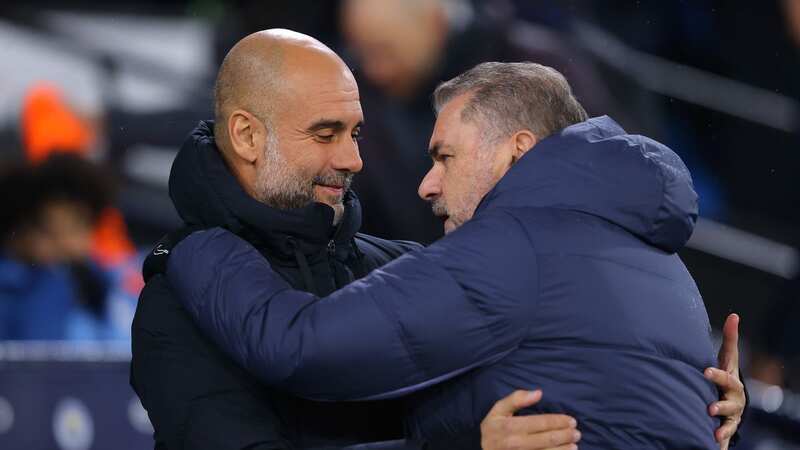 Pep Guardiola follows Ange Postecoglou