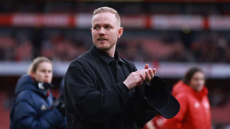 Jonas Eidevall takes the applause after Arsenal