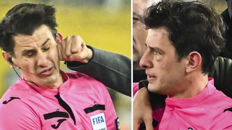 Halil Umut Meler was punched to the floor on Monday night (Image: Getty Images)