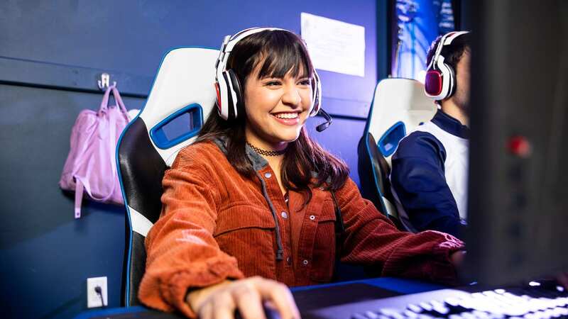 She was playing games online when the cops knocked at her door (stock photo) (Image: Getty Images)