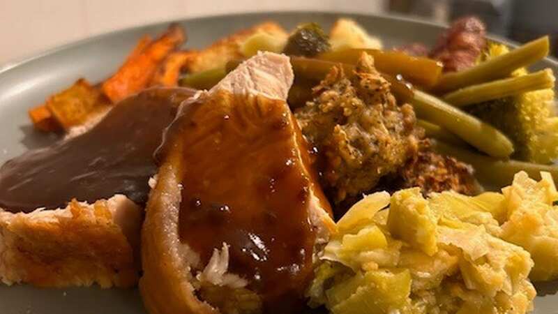 After a gruelling three hour stint in the kitchen- I cooked up a storm with our Musclefood luxury Christmas package