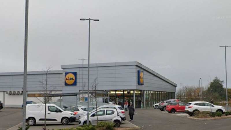 A armed robber threatened staff and visitors at the Dowlais Lidl on the weekend (Image: Google Streetview)