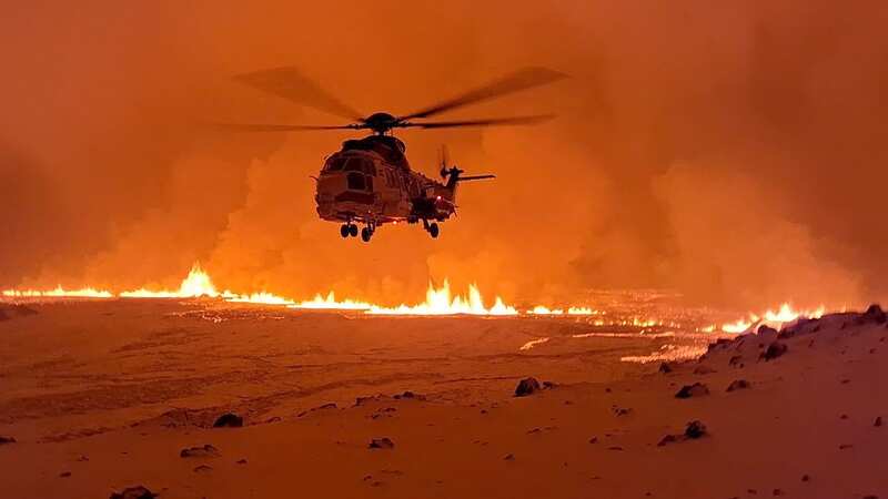 The volcano erupted last night (Image: HANDOUT/AFP via Getty Images)