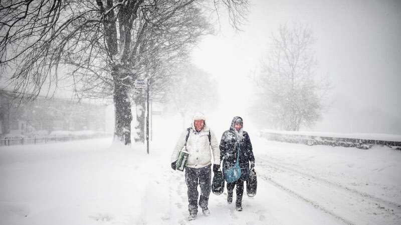 We could still see some snow over the festive period, data shows (Image: Getty Images)