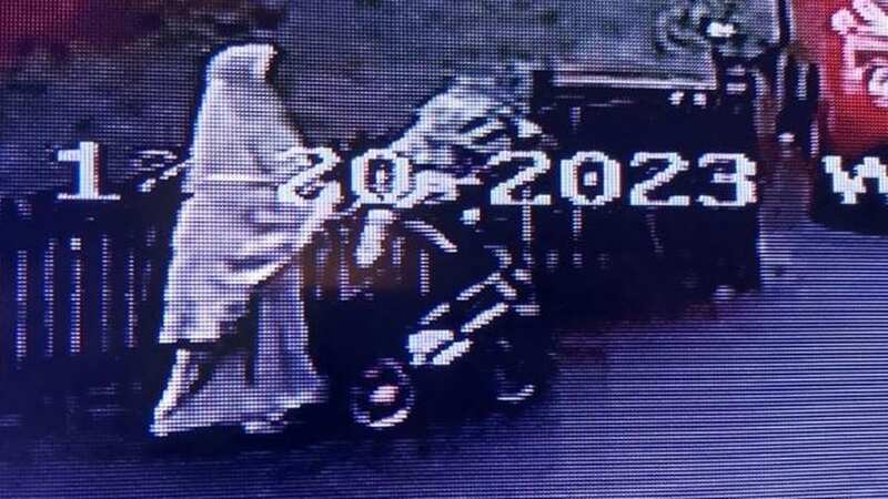 Derbyshire Police has released a CCTV image of the mum pushing a buggy (Image: Derbyshire Police)