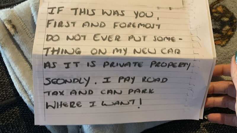 The letter - which was signed off with "MERRY CHRISTMAS YOU GRINCH" (Image: Kennedy News and Media)