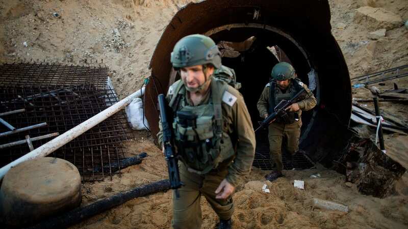 Israeli soldiers exit a tunnel near the border with Israel (Image: Amir Levy/Getty Images)
