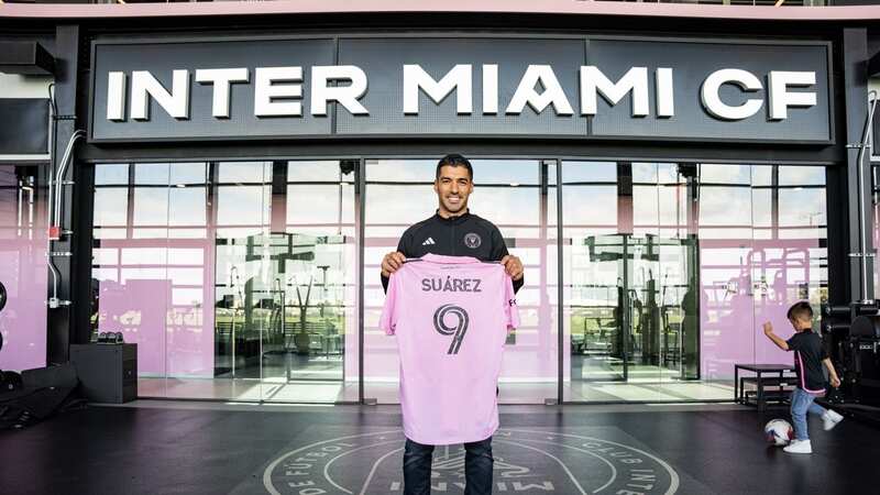 Luis Suarez is unveiled at Inter Miami (Image: InterMiamiCF/Twitter)
