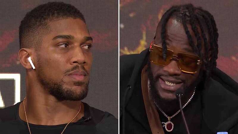 Anthony Joshua "looks scared" as Deontay Wilder addresses potential fight