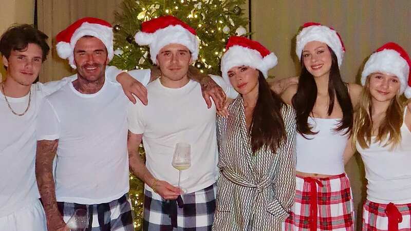The Beckhams unite for festive family snap as they celebrate Christmas early