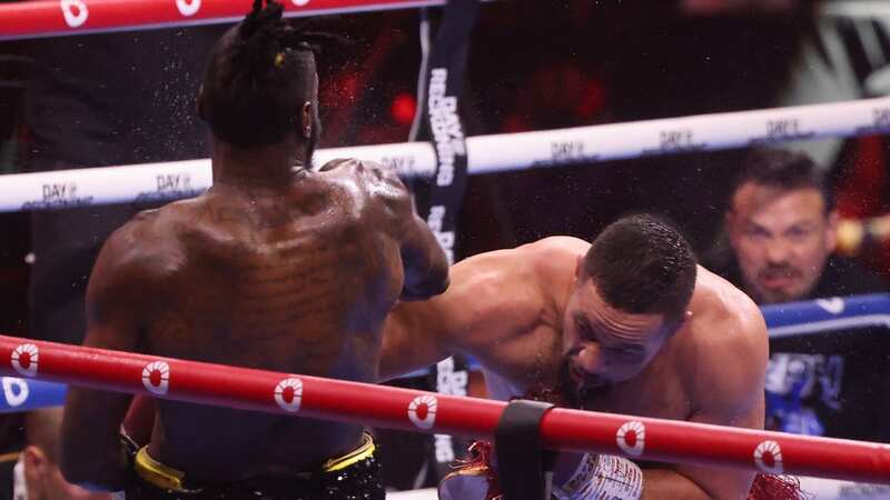Joseph Parker lands on Deontay Wilder (Image: AFP via Getty Images)