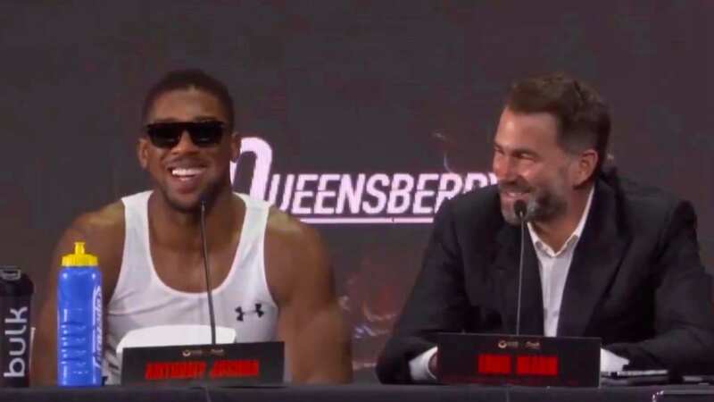 Anthony Joshua names his preferred next opponent during awkward Tyson Fury chat