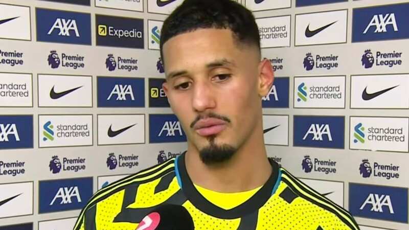 William Saliba caught up in awkward Liverpool mix-up after Arsenal VAR howler