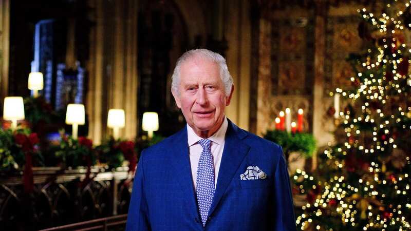 King Charles III posing for a photograph during the recording his first annual Christmas Day message (Image: POOL/AFP via Getty Images)