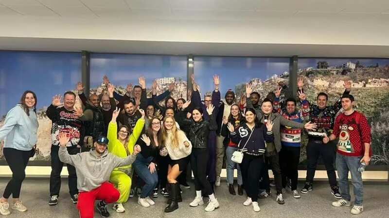Big-hearted boss Paul Cheetham-Karcz played Santa to his 140 workers by flying them off to sunny Spain for a Christmas holiday (Image: Supplied)