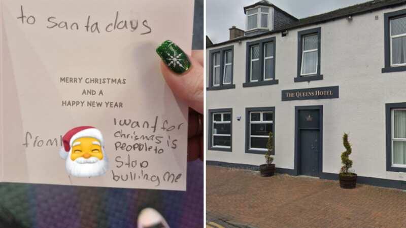 The heartbreaking letter was handed to Santa Claus at the Queen