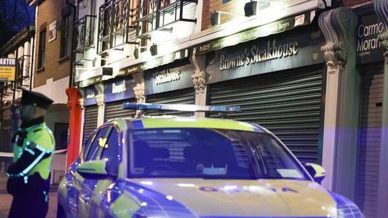 Gardai outside Browne
