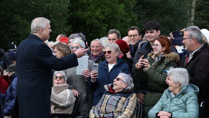 Charles and Camilla at the head of the royal group going to church (Image: Ian Vogler / Daily Mirror)