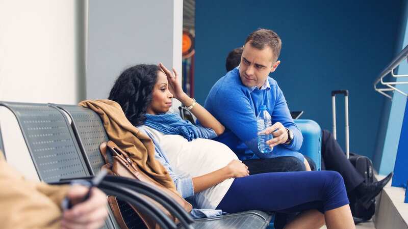 A pregnant woman asked a passenger to give up his aisle seat but he refused (stock photo) (Image: Getty Images)