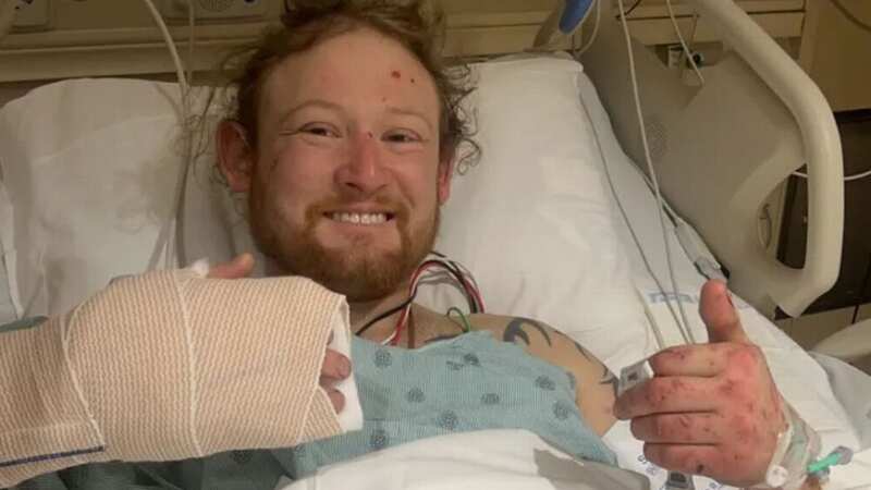 Matthew Reum smiling from hospital (Image: GoFundme)