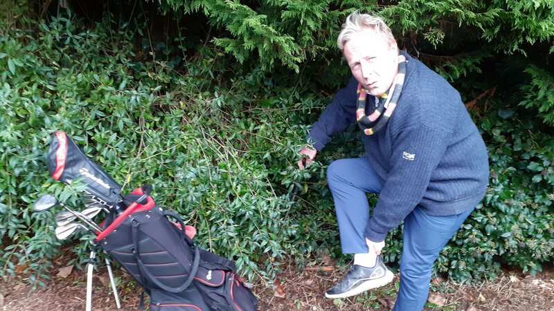 Keen golfer Ben Bishop said he felt an unusually "sharp hot needle" on his right heel (Image: Kennedy News and Media)