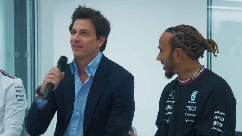 Toto Wolff and Lewis Hamilton during a visit to the Mercedes factory (Image: Mercedes-AMG Petronas F1 Team)