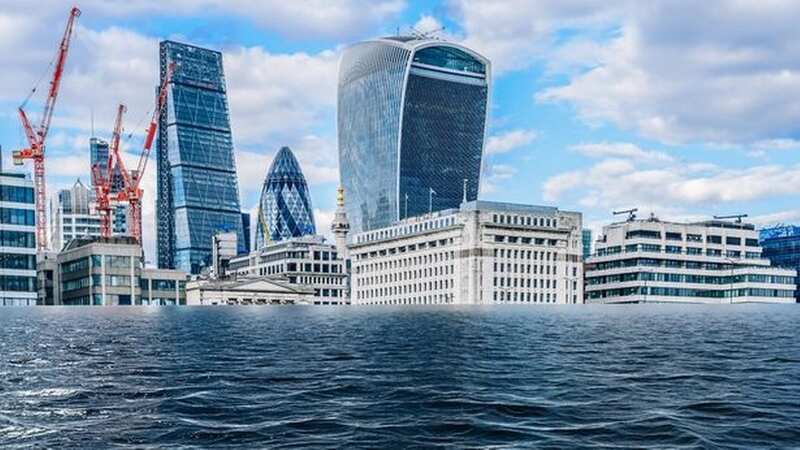 Stretches of London along the Thames will be under threat