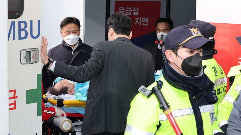 South Korean opposition leader stabbed in neck during official visit