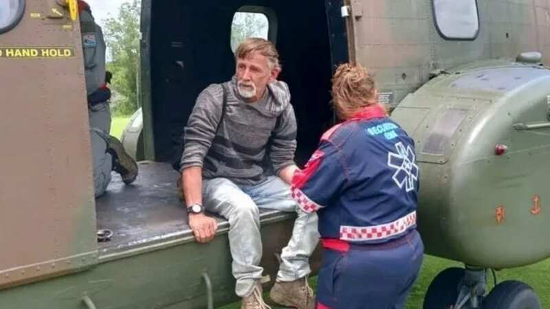 Mike Turner had a lucky escape after nearly being washed away by deadly river currents (Image: x)