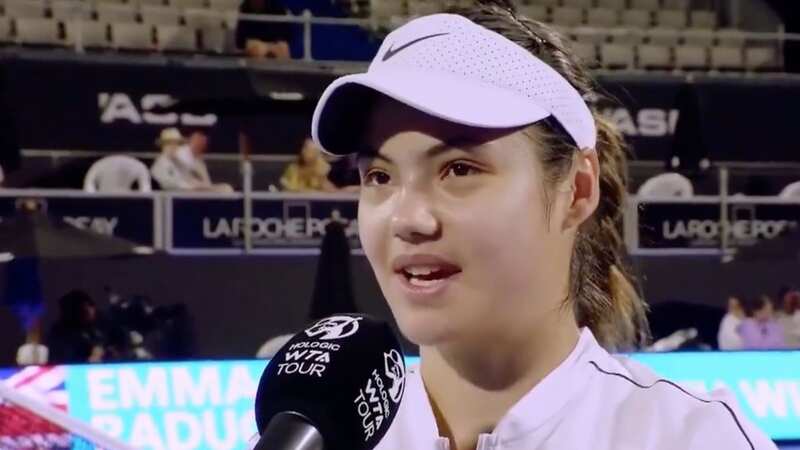 Emma Raducanu is relieved to be fit again after several injury problems (Image: Sky Sports)