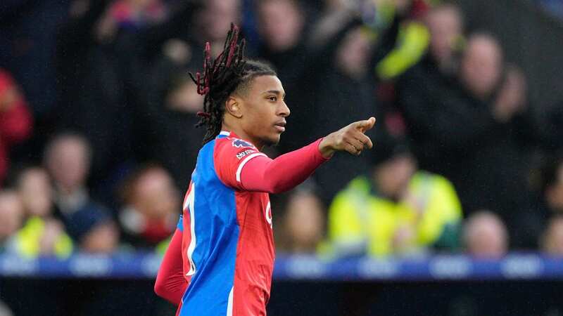 Michael Olise celebrates scoring against Brentford (Image: Dave Shopland/REX/Shutterstock)