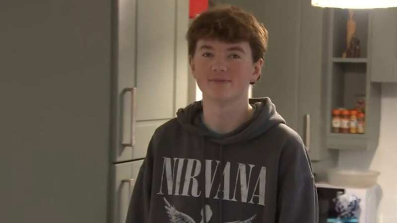 Alex Batty is starting his first day at college today (Image: ITV)