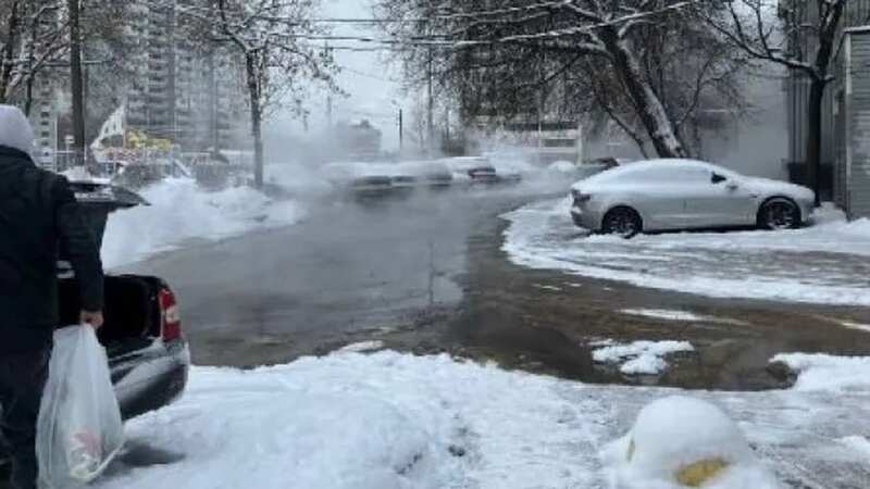 Temperatures have dropped to -30C in Russia (Image: Telegram)