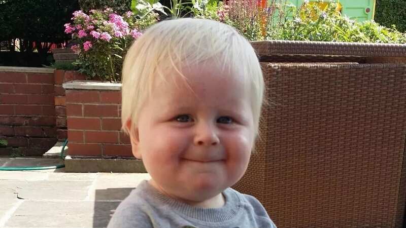 Little Olly Stopforth was rushed to hospital by amulance after a pin prick rash spread across his face and torso (Image: Cheshire Live)