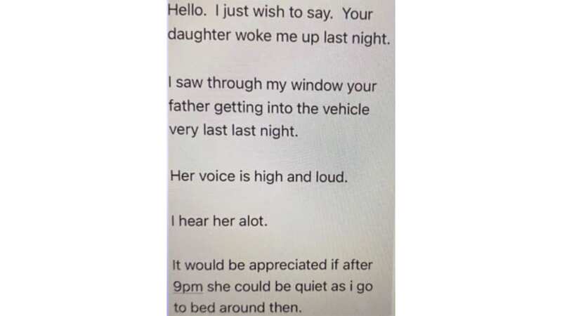 Mum Allison shared a screenshot of the text (Image: Facebook)