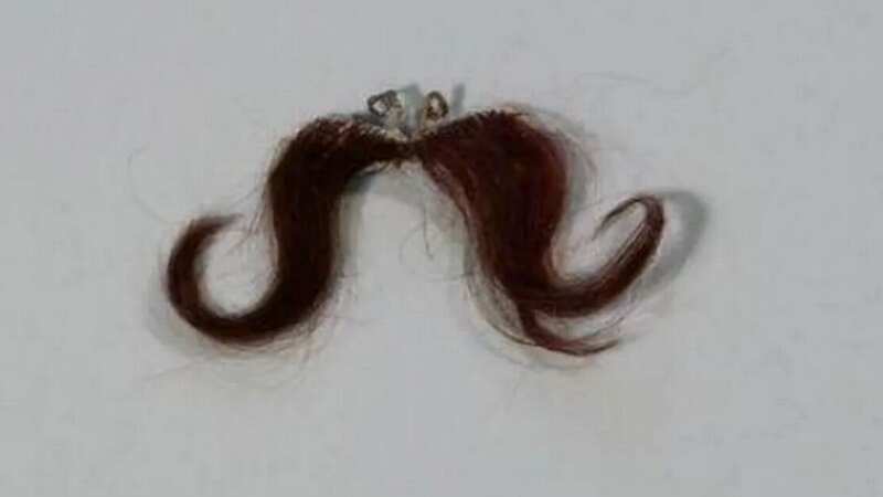 A fake moustache has disappeared from the V&A