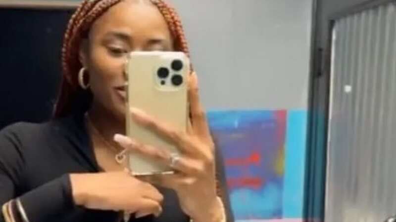 The woman opted for a black jumpsuit for the first date