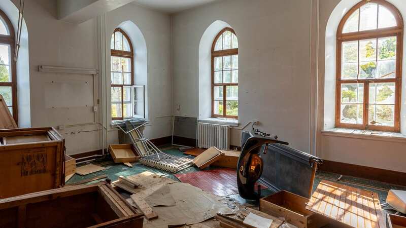 Inside abandoned monastery with phantom footsteps where you 