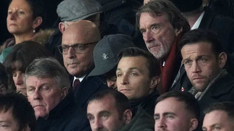 Sir Jim Ratcliffe watches on alongside Sir Dave Brailsford (Image: PA)