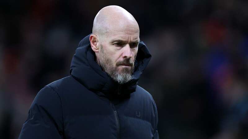 Erik ten Hag was furious Manchester United were not awarded a penalty (Image: Getty Images)